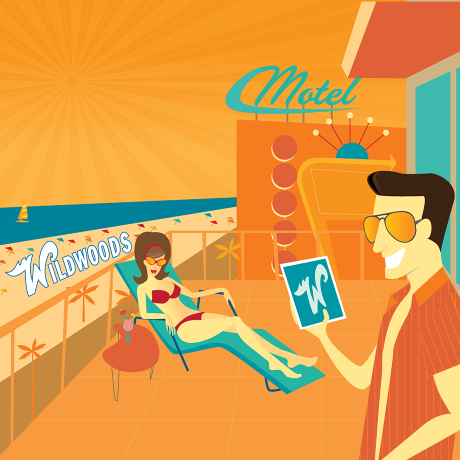 Wildwoods Motel Illustration